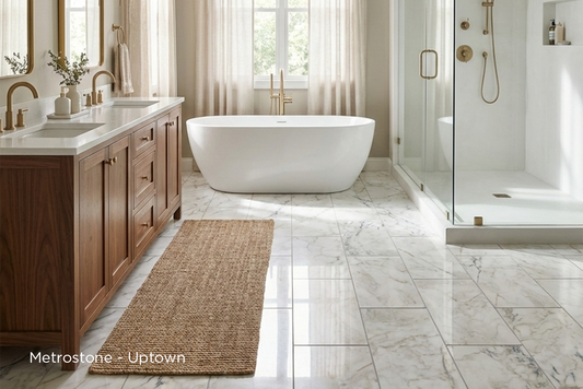 Achieve the Porcelain Tile Look with the Comfort & Warmth of Luxury Vinyl